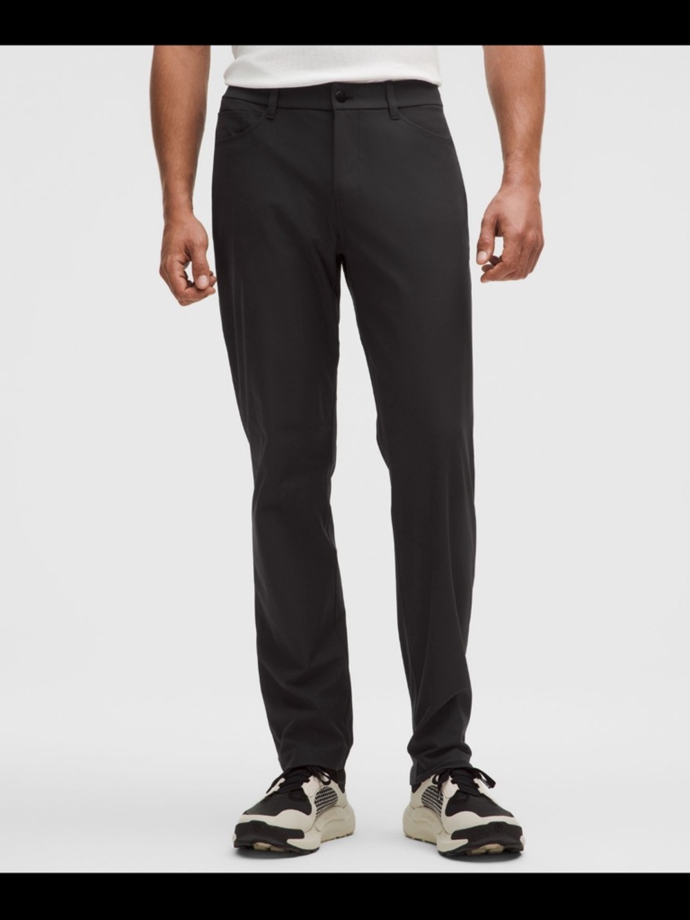 lululemon athletica Men's Slim Straight Black Jeans